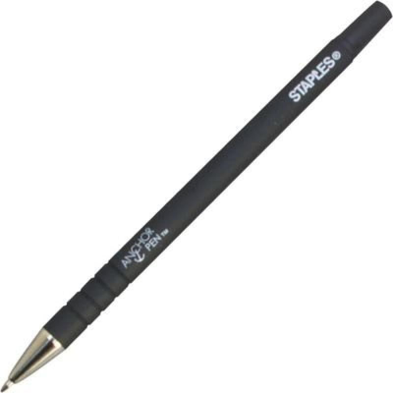 Staples Anchor Pen Refill, Medium, Black, Each (31642CC)