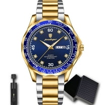 Poedagar Men's Business Luxury Classic Sports Waterproof Luminous Date Display Quartz Watch
