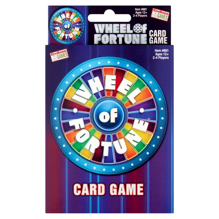 Wheel of Fortune 3ED 英語 Endless Games Family Set Wheel of Fortune Card Game for Ages 12+