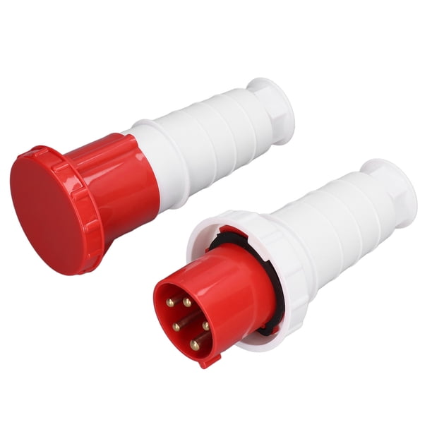Enchufe De Conector Industrial, Conector De Alimentación Industrial De Conductividad Fuerte De 5 Pines Con Anillo De Sellado De Goma Para Metalurgia Para Agricultura ANGGREK Otros