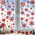 93Pcs Christmas Snowflake DoubleSided Window Stickers Sprinkled Gold