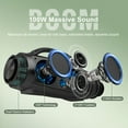 thumbnail image 6 of General 100W Outdoor Speaker Bluetooth 5.3 with Stereo Sound, Rich Bass, 20 Hours Playtime, 10400mAh Power Bank, Mixed Color Party Light, IPX6 Portable Speaker for Camping, Beach, 6 of 15