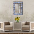 thumbnail image 2 of Patton Wall Decor 28x38 Indigo Moroccan Tile Framed Wall Mounted Mirrors Blue, 2 of 5