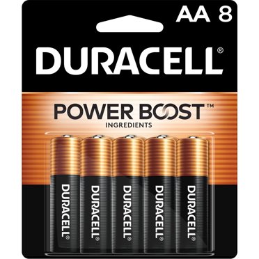 Duracell Coppertop AA Battery, Long Lasting Double A Batteries, 8 Pack