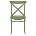 thumbnail image 6 of Compamia Cross Resin Outdoor Chair Olive Green, Set of 2, 6 of 7