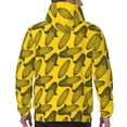 thumbnail image 7 of Pofeuu yellow Corn Print Mens Casual Hooded Collar Drawstring Hoodies Pullover Sweatshirts Casual Long Sleeve Shirts-Large, 7 of 7