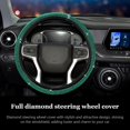 thumbnail image 4 of YISITIAN Bling Steering Wheel Cover, Crystal Diamond Steering Wheel Protector for Women Girls, 14-15 Inch Sparkling Rhinestone Decor Accessories, Universal Fit for Most Cars, SUVs, CJ919-49024, 4 of 6