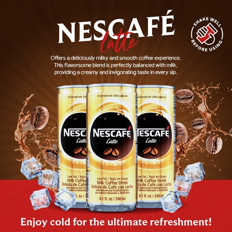 Nescafe Iced Coffee Drinks in Cans - 12 Pack Canned Coffee Drinks