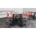 thumbnail image 6 of Olio Designs Lola Swivel Office Chair, 5 Star Caster Base, Peri Red, 6 of 6