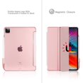 thumbnail image 6 of Mosiso Case for iPad Pro 11 inch 2020/2018, Slim Fit Case Frosted PC Back PU Leather Stand Folio Protective Tablet Cover for Apple iPad Pro 11 inch 1st/2nd Gen, Rose Gold, 6 of 6