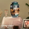 thumbnail image 5 of MUKTIVE Fishing Funeral Large Urns for Adult Male Female Ashes - Fisherman Burial Urn for Human Ashes for Female - Cremation Remains Containers - Sympathy Gifts for Loss (10 Inch), 5 of 7
