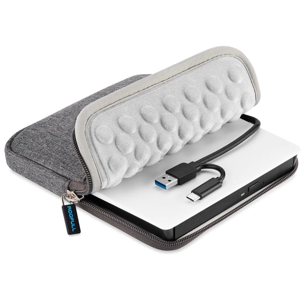 Unidad externa de CD DVD ROOFULL USB 3.0 y USB-C para Mac/PC