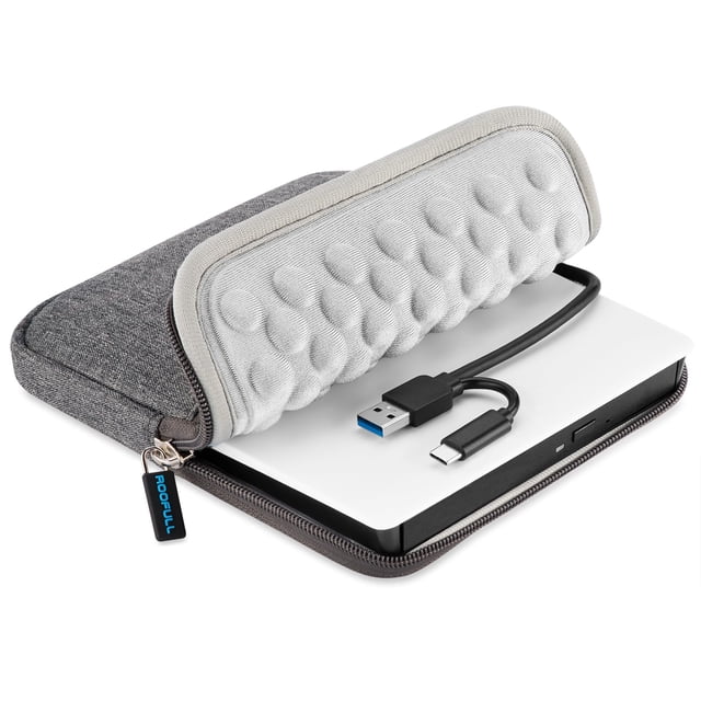 Unidad externa de CD DVD ROOFULL USB 3.0 y USB-C para Mac/PC