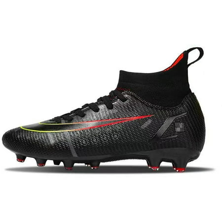

Men s Lace-up Waterproof Soccer Shoes Non-slip Sneakers With AG Cleated For Outdoor/Indoor Professional Training Super Foot Bowl