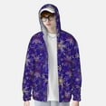 thumbnail image 2 of Gaeub blue purple Snowflake Men's and Women's UPF 50+ Long-Sleeved Sun Protection Clothing, Fishing Shirt Long Sleeve Zip-XX-Large, 2 of 7