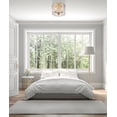 thumbnail image 7 of Z-Lite 1943F12-MGLD Glacier 3 Light 13" Wide Flush Mount Drum Ceiling Fixture - Gold, 7 of 7