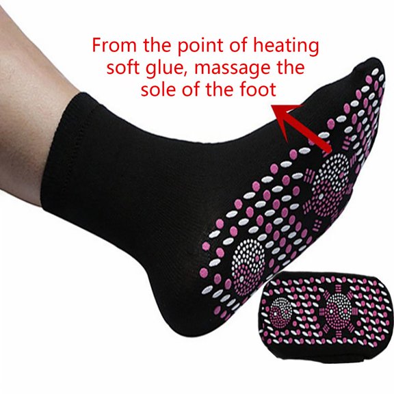 Self-Heating Thermal Socks for Winter Warmth, Reusable Cotton Design for Camping and Outdoor Activities, Unisex Comfort for Men and Women