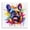 Colorful French Bulldog, variant on Stupell Industries Happy Dog & Headphones Animals & Insects Painting Black Floater Framed Canvas Art Print Wall Art, 18 x 18