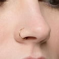 thumbnail image 5 of Nose Piercing Hoop Earrings Cartilage Septum Ear Helix Tragus Rings Multiple Hypoallergenic Thin Tiny Sold As One 5.5mm 20 GA, 14K Gold Filled, 5 of 9