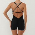 thumbnail image 5 of Women Yoga Jumpsuits Workout Sport Jumpsuits Women Activewear Women Sports Bodysuits & Jumpsuits Women Sports Jumpsuits Crisscross Backless Sports Romper, 5 of 5
