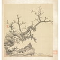 thumbnail image 3 of Chen Hongshou 12x13 Black Modern Framed Museum Art Print Titled - Rock, Old Tree, and Bamboo (1598-1652), 3 of 5