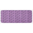 thumbnail image 1 of Teen Room Kitchen Mat, Little Kittens Pattern with Heart Caricature Funny Cat Cartoon, Plush Decorative Kitchen Mat with Non Slip Backing, 47" X 19", Violet Pink Black, by Ambesonne, 1 of 1