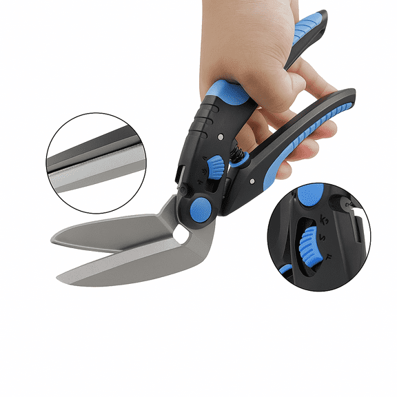 Generic Multipurpose Heavy Duty Stainless Steel Serrated Utility Industrial Shears, 10 Inch, 1 Count