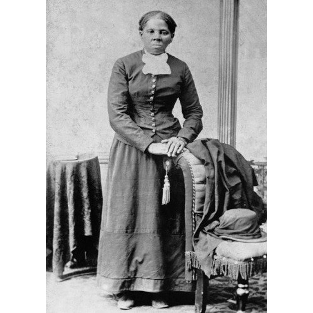 Canvas Print Harriet Tubman Glossy Poster Banner Abolitionist Black