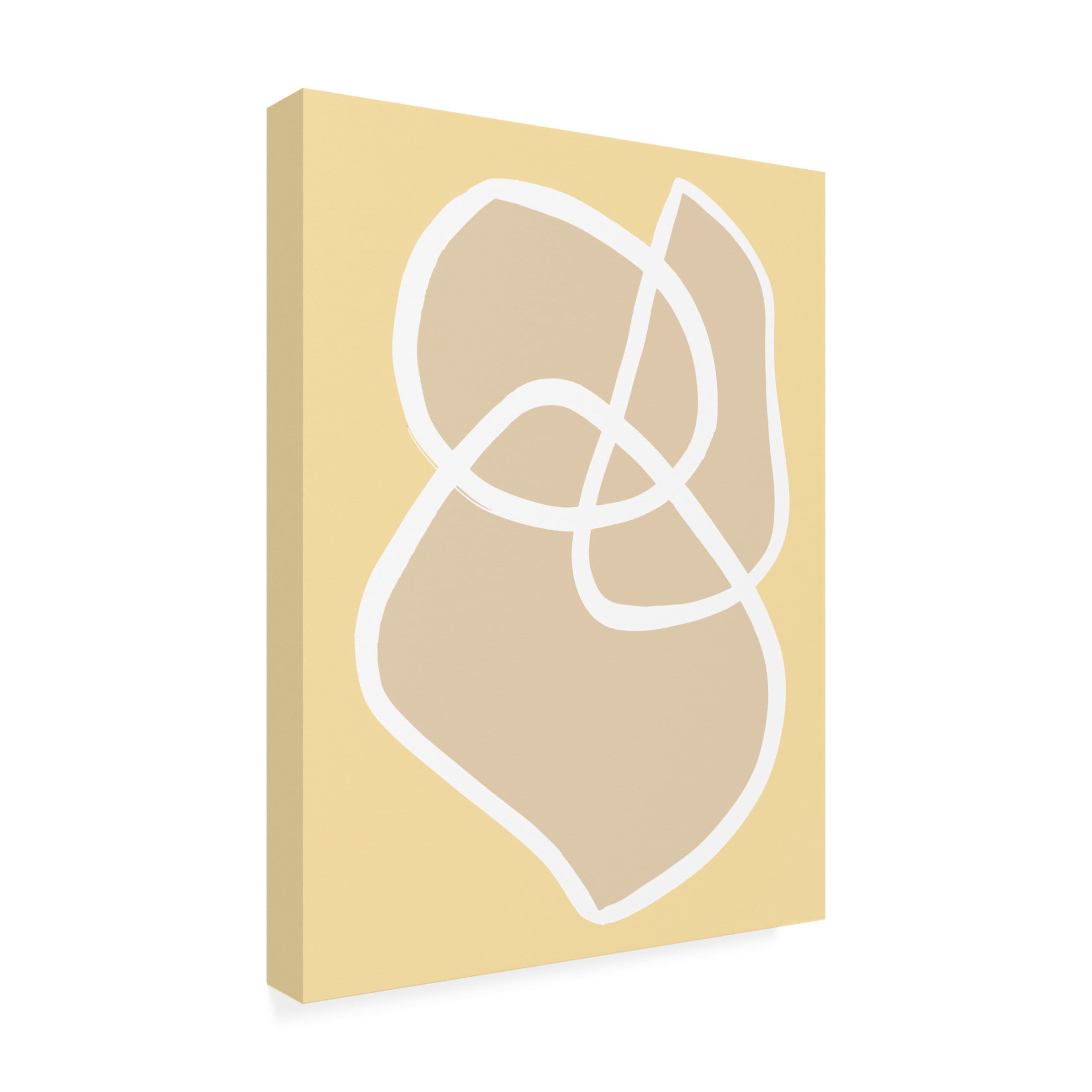 Trademark Fine Art Pictufy Studio Shape 13 Yellow Canvas Wall Art