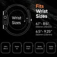 thumbnail image 5 of Bandas magnéticas de silicona compatibles con Apple Watch Band 49 mm 46 mm 45 mm 44 mm 42 mm para hombres y mujeres, correa deportiva ajustable para iWatch Ultra2 Ultra Series 10 9 8 7 6 5 4 3 SE (bla, 5 of 5