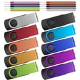 thumbnail image 1 of Unidad flash Kepmem USB 2.0 de 32 GB, paquete de 10 con cordones, 1 of 7