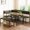 Coffee Brown, variant on Kitchen Breakfast Nook Table Set with Soft Seat, Corner Dining Table Set for 4-6 People, Dining Room Sets for 4, Space Saving Kitchen Booth Seating with Table for Small Space, Coffee Brown
