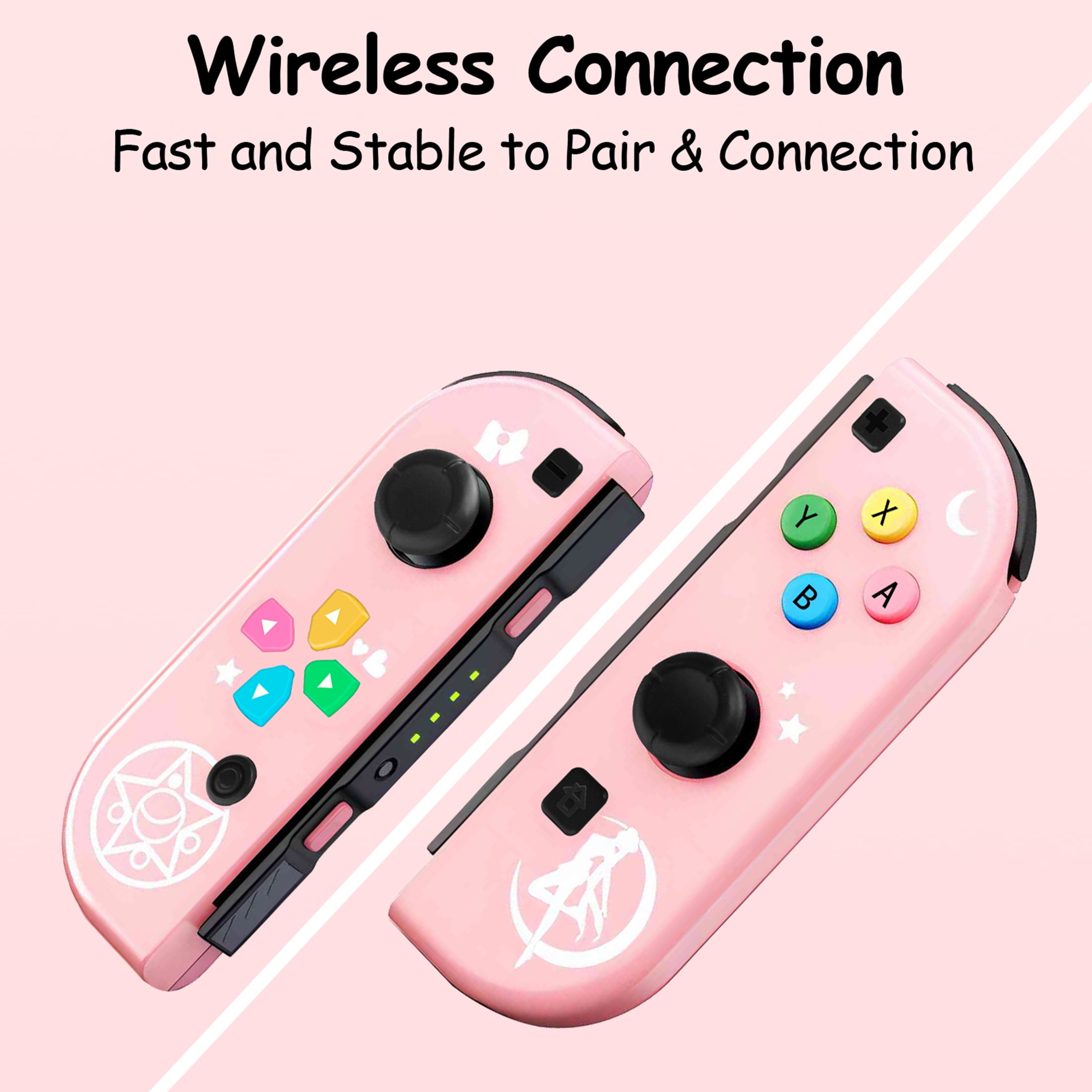 Custom Joy-Con Sailor Moon Pink With Strap | eBay