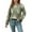 Green, variant on GBSYEWXS Sweaters For Women Casual Daily Wear Pullover Long Sleeve Crew Neck Flowers Print Blue Sweater