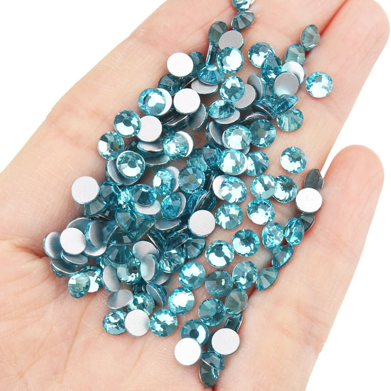 4300PCs Mixed Size Flatback Rhinestones, Non Hotfix Round Crystal Gems  Glass Stone Beads for Face Nail Art Clothes Shoes Bags Bling Embellishments