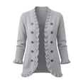 thumbnail image 5 of Szhihuiw Women's Cardigan Sweaters Fall Business Casual Tops Lightweight Long Sleeve Button Up Cardigans Fashion Sweaters for Women Trendy, 5 of 9