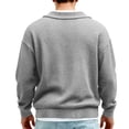thumbnail image 4 of Vetsdori Mens Long Sleeve Shirts Waffle Outdoor Pullover Comfy Winter Collar Trendy Casual Tshirts for Men, 4 of 5