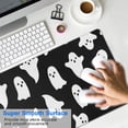 thumbnail image 4 of Long Mouse Pads for Desk,Black Halloween Ghosts with Boo Desk Mats on Top Of Desks, Desk Mouse Pad Extra Large with 3mm Non-Slip Base and Stitched Edge for Gaming,Office,Work,Home 31.5"x11.8", 4 of 6