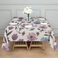 thumbnail image 3 of Pioneer Flower Floral Print Pattern Square Tablecloth,Waterproof Square Table Cover,Wipeable Spillproof Washable Table Cover for Home Kitchen Party Decor 42"X42"(107x107cm), 3 of 6