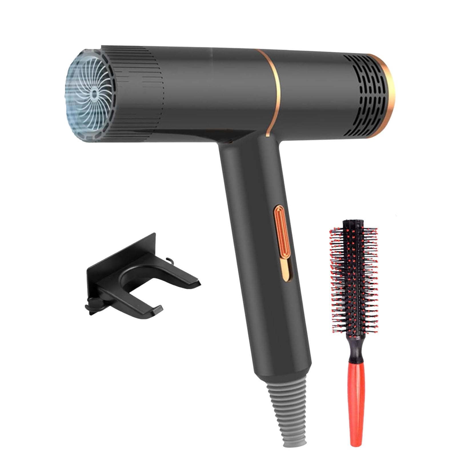 Hair Dryer Color High Power Hair Dryer Home Hair Dryer Hot Wind Comb Hair Salon Blowing Comb Low Hair Dryer 3 Wind Speeds 3 Temperature