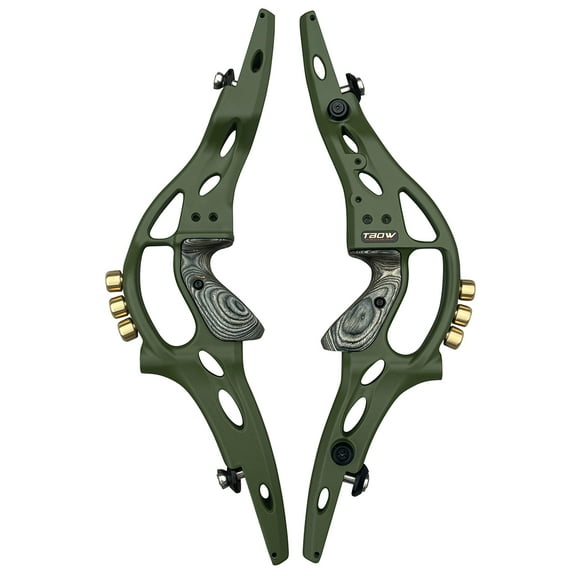 JUNXING 19" Hunting Bow Riser ILF Metal Recurve Riser, Right Hand