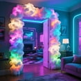 thumbnail image 2 of Sunnyway USB Door Frame Cloud Lighting, Pastel Purple Pink Blue Ambient Glow for Doors, Stairs, TV, Halloween & Christmas Decor, Gift for Home & Party, 2 of 9