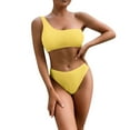 thumbnail image 2 of 2023 Women's Push Up Bikini Set - High Waisted Thong Brazilian Swimwear, Adjustable Straps, Removable Pads, 2 of 6