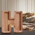 thumbnail image 4 of SDNall Personalized Wooden Name Money Box Wooden Deposit Box Twenty Six English Letters, 4 of 9