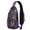 Chic Paisley Cr, variant on Fairy Tale Mushroom Sling Bag, Lightweight Crossbody Daypack with Trippy Fungi Print, Perfect for Nature Walks, Daily Commutes, and Hiking