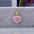 thumbnail image 1 of SIfdSeng Bijoux Cœur Cadeaux pour Femmes Collier Pendentif Améthyste, 1 of 8