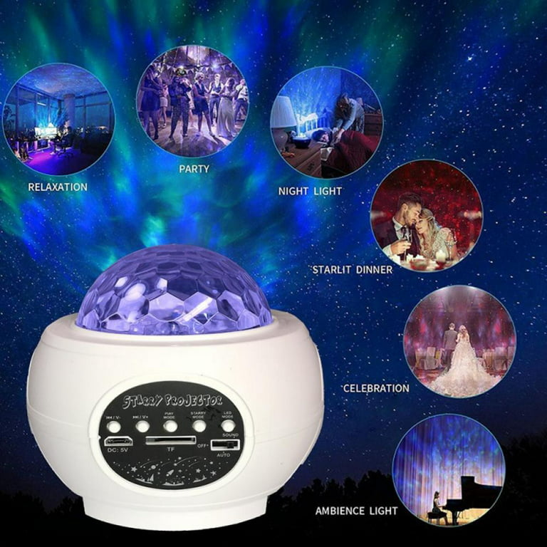 Starry Night Light Projector For Bedroomsky Galaxy Projector Ocean Wave  Projector Light With Remote Control & Bluetooth Music Speaker, As Gifts For  Bi