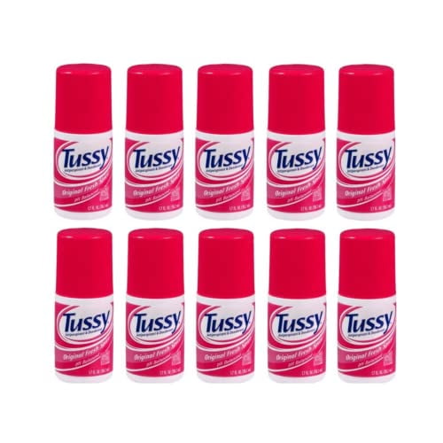 Tussy AntiPerspirant Deodorant RollOn Original, Fresh Spice 1.70 oz (Pack of 10)