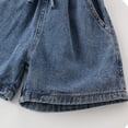 thumbnail image 2 of Kkkded Kids Toddler Denim Jean Shorts for Girls Summer Cotton Baby Denim Shorts Elastic Soft Comfort Pants Shortie Shorts for 1-8Years, 2 of 8