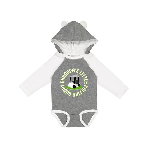 Inktastic Grandpa's Little Golf Buddy Boys Long Sleeve Baby Bodysuit